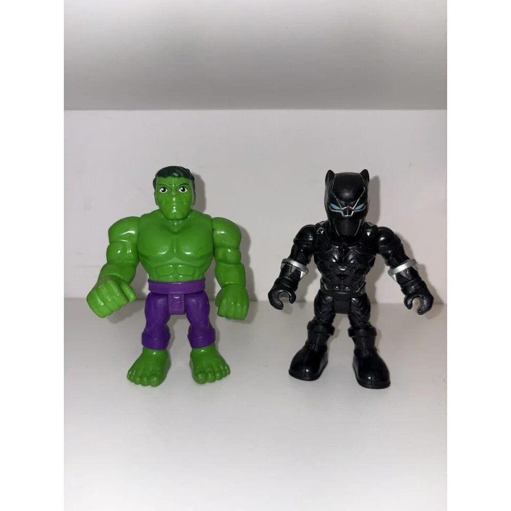 Playskool Heroes Marvel Super Hero Figures Hulk And Black Panther